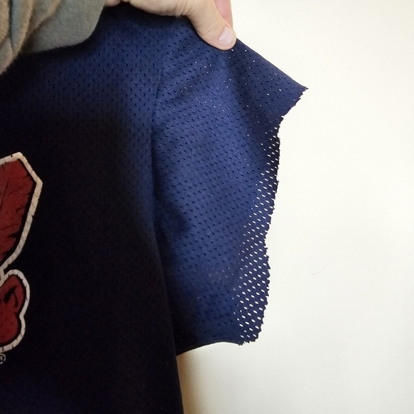 Vintage 1995 Manny Ramirez Indians Mesh Pullover Jersey Size XL Made in USA - Picture 7 of 9